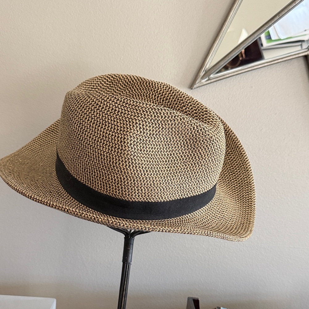 Classic Tan Fedora with Black Band